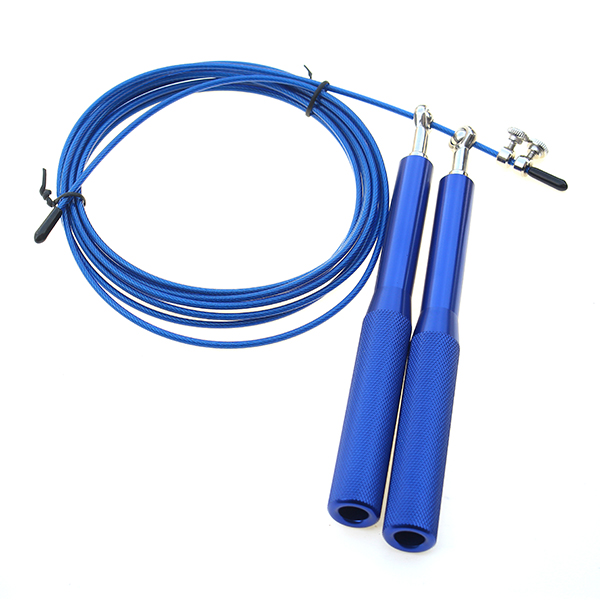 Thick handle metal skipping rope