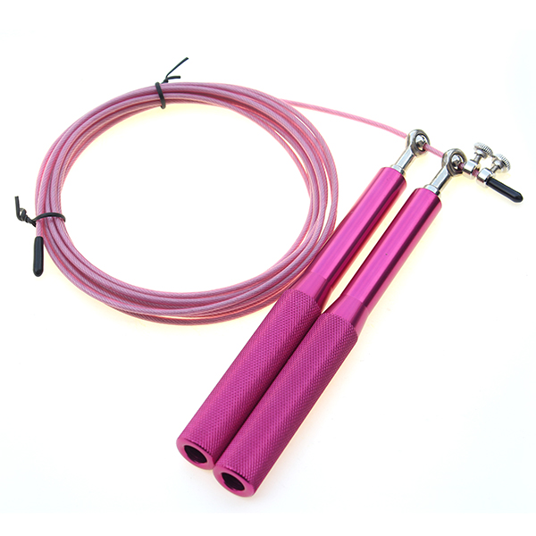 Thick handle metal skipping rope