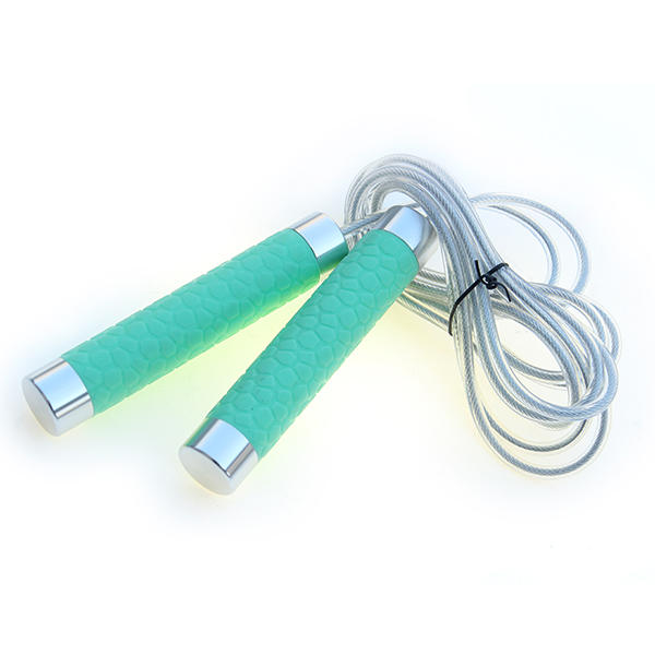 Silicone handle rope skipping